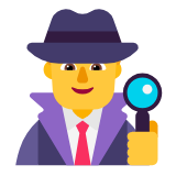 Microsoft(Windows) Man Detective Emoji