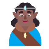 Microsoft(Windows) Man Elf: Medium-Dark Skin Tone Emoji