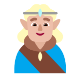 Microsoft(Windows) Man Elf: Medium-Light Skin Tone Emoji