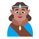 Microsoft(Windows) Man Elf: Medium Skin Tone Emoji