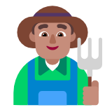 Microsoft(Windows) Man Farmer: Medium Skin Tone Emoji