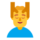 Microsoft(Windows) Man Getting Massage Emoji