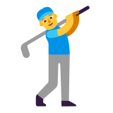 Microsoft(Windows) Man Golfing Emoji