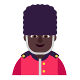 Microsoft(Windows) Man Guard: Dark Skin Tone Emoji