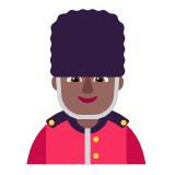 Microsoft(Windows) Man Guard: Medium-Dark Skin Tone Emoji