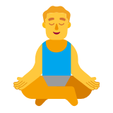 Microsoft(Windows) Man In Lotus Position Emoji