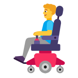 Microsoft(Windows) Man In Motorized Wheelchair Emoji