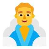 Microsoft(Windows) Man In Steamy Room Emoji