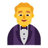 Microsoft(Windows) Man In Tuxedo Emoji