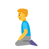 Microsoft(Windows) Man Kneeling Emoji