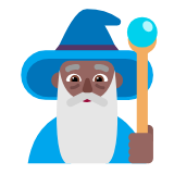 Microsoft(Windows) Man Mage: Medium-Dark Skin Tone Emoji