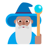 Microsoft(Windows) Man Mage: Medium Skin Tone Emoji