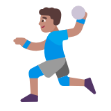 Microsoft(Windows) Man Playing Handball: Medium Skin Tone Emoji