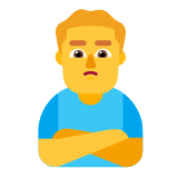 Microsoft(Windows) Man Pouting Emoji