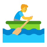 Microsoft(Windows) Man Rowing Boat Emoji