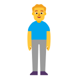 Microsoft(Windows) Man Standing Emoji