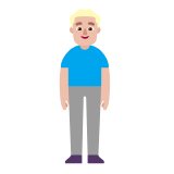 Microsoft(Windows) Man Standing: Medium-Light Skin Tone Emoji