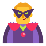 Microsoft(Windows) Man Supervillain Emoji