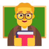 Microsoft(Windows) Man Teacher Emoji