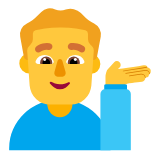 Microsoft(Windows) Man Tipping Hand Emoji