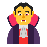 Microsoft(Windows) Man Vampire Emoji