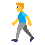 Microsoft(Windows) Man Walking Emoji