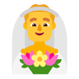 Microsoft(Windows) Man With Veil Emoji