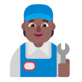 Microsoft(Windows) Mechanic: Medium-Dark Skin Tone Emoji