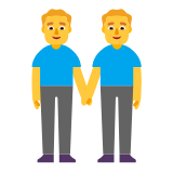 Microsoft(Windows) Men Holding Hands Emoji