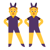 Microsoft(Windows) Men With Bunny Ears Emoji