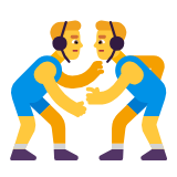 Microsoft(Windows) Men Wrestling Emoji