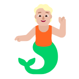 Microsoft(Windows) Merperson: Medium-Light Skin Tone Emoji