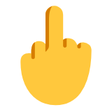 Microsoft(Windows) Middle Finger Emoji