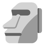 Microsoft(Windows) Moai Emoji