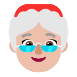 Microsoft(Windows) Mrs. Claus: Medium-Light Skin Tone Emoji