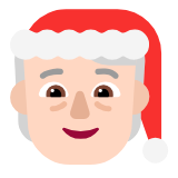 Microsoft(Windows) Mx Claus: Light Skin Tone Emoji