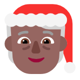 Microsoft(Windows) Mx Claus: Medium-Dark Skin Tone Emoji