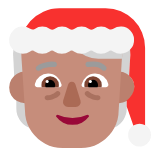 Microsoft(Windows) Mx Claus: Medium Skin Tone Emoji