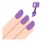 Microsoft(Windows) Nail Polish: Light Skin Tone Emoji