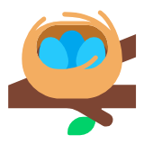 Microsoft(Windows) Nest With Eggs Emoji