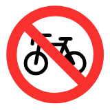 Microsoft(Windows) No Bicycles Emoji