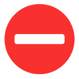 Microsoft(Windows) No Entry Emoji