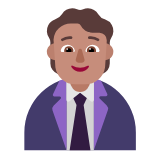 Microsoft(Windows) Office Worker: Medium Skin Tone Emoji