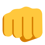 Microsoft(Windows) Oncoming Fist Emoji