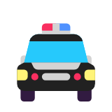 Microsoft(Windows) Oncoming Police Car Emoji