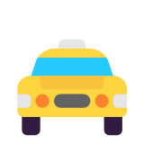 Microsoft(Windows) Oncoming Taxi Emoji