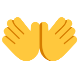 Microsoft(Windows) Open Hands Emoji