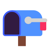 Microsoft(Windows) Open Mailbox With Lowered Flag Emoji