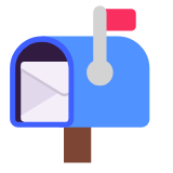 Microsoft(Windows) Open Mailbox With Raised Flag Emoji