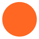 Microsoft(Windows) Orange Circle Emoji